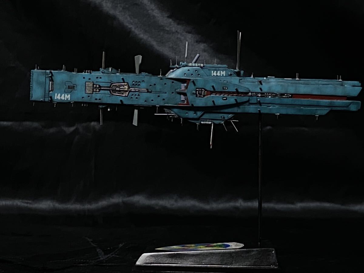 銀河英雄伝説　1/5000 アルバクリエイツ　イゼルローン要塞駐留艦隊旗艦「ヒューペリオン・塗装パターンC」var3 艦船模型完成品_５段階グラデーションによる重厚な仕上がり