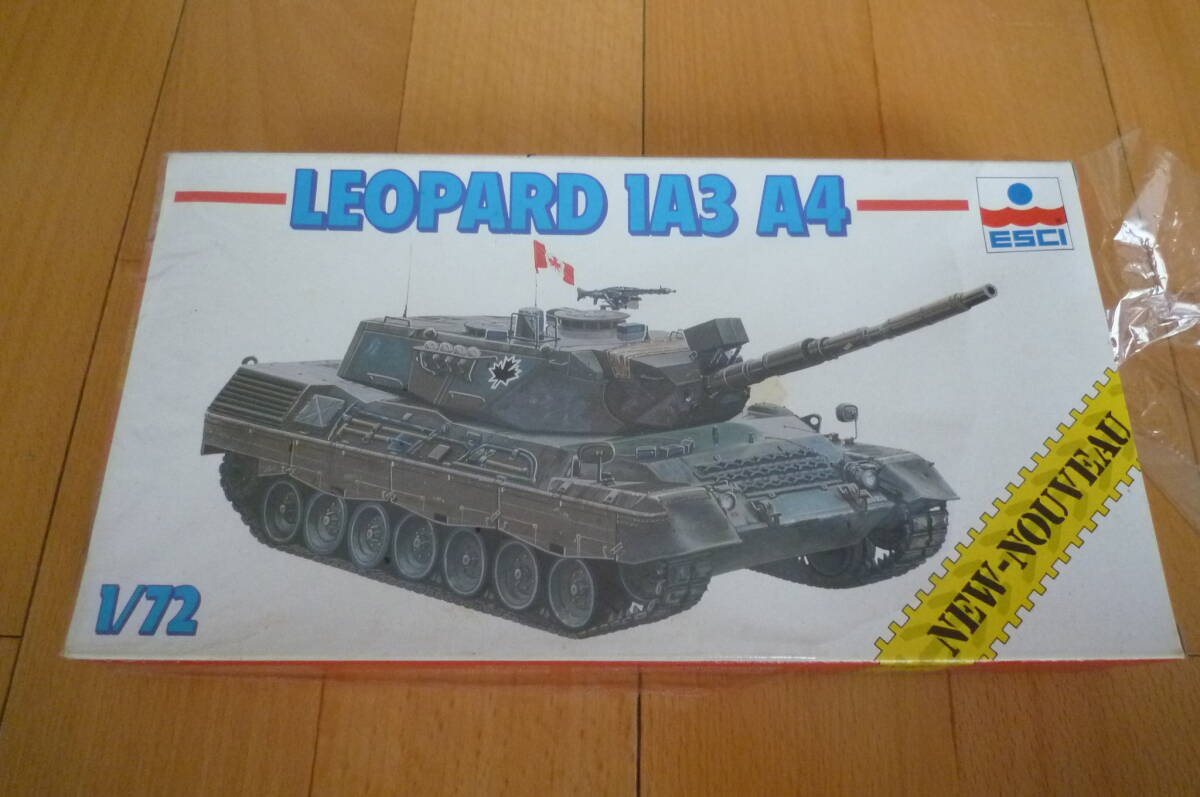 エッシー 1/72 レオパルト 1A3 A4 シュリンク包装未開封だけど破れアリ パッケージにイタミやシミ有りの画像3