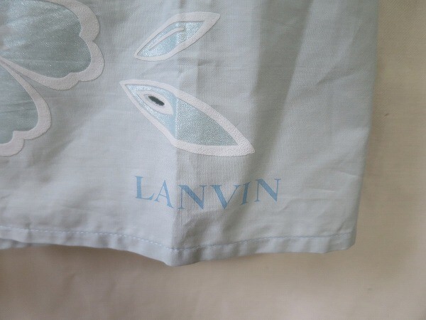  не использовался Lanvin LANVN ska LAP гонки способ фартук незначительный мята перечная ~ бледно-голубой серия 