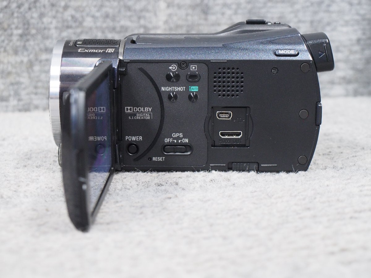SONY HDR-XR550V デジタルビデオカメラ 充電アダプター付き 通電確認済 中古 B50543の画像5