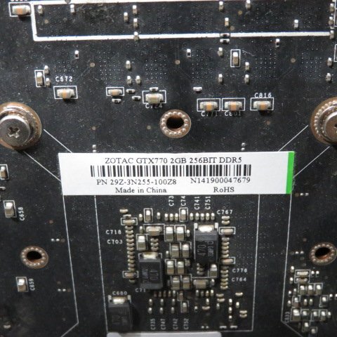 mouse computer MDV-GZ7500X2-W7 Core i7-4790 3.6GHz 8GB msi Z97-S01 ZOTAC GTX770 2GB ジャンク K36426の画像9