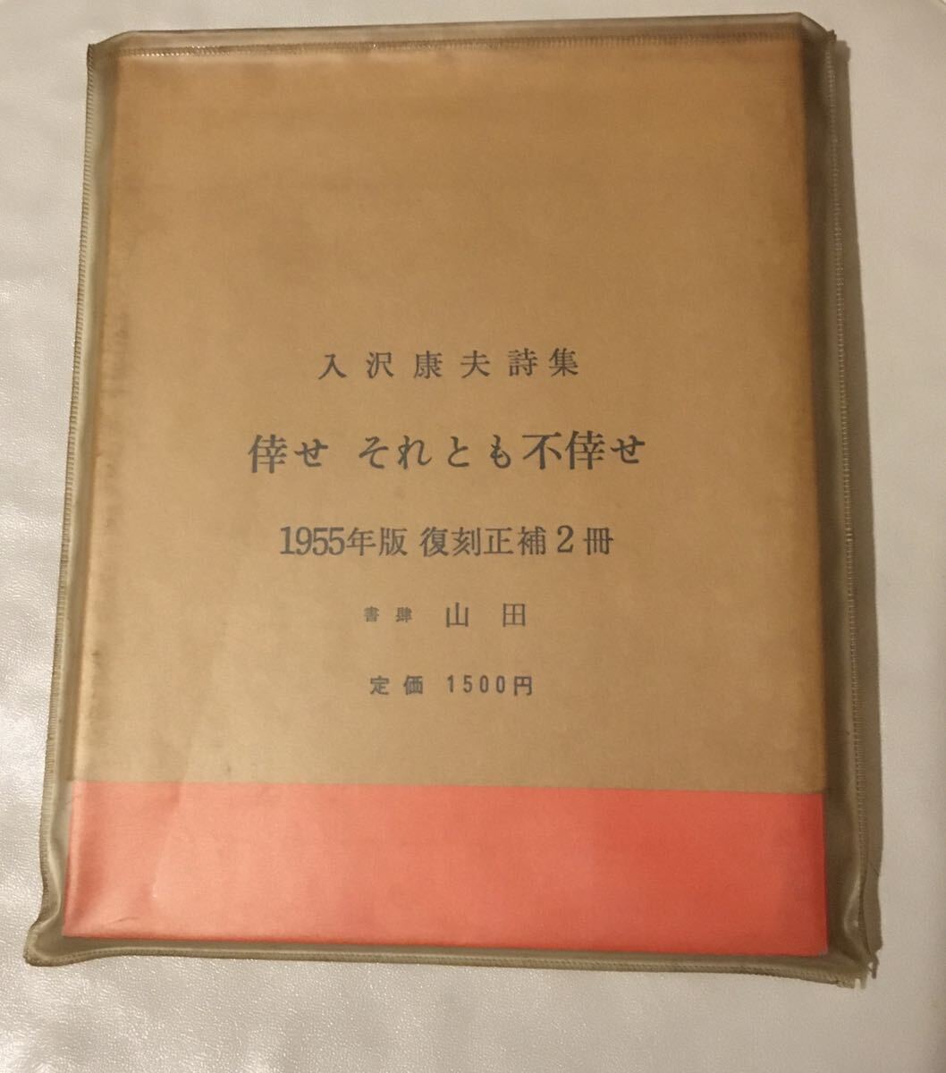 最終値下げ　送料無料　倖せそれとも不倖せ　復刻正補2冊揃　入沢康夫　詩集　稀覯本_画像1