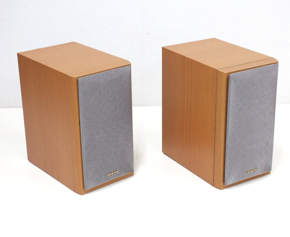 kb38# free shipping *ONKYO* tallboy speaker ( pair )+ book shelf speaker ( pair )*2 collection together *D-057F*D-V77* operation goods * Onkyo 