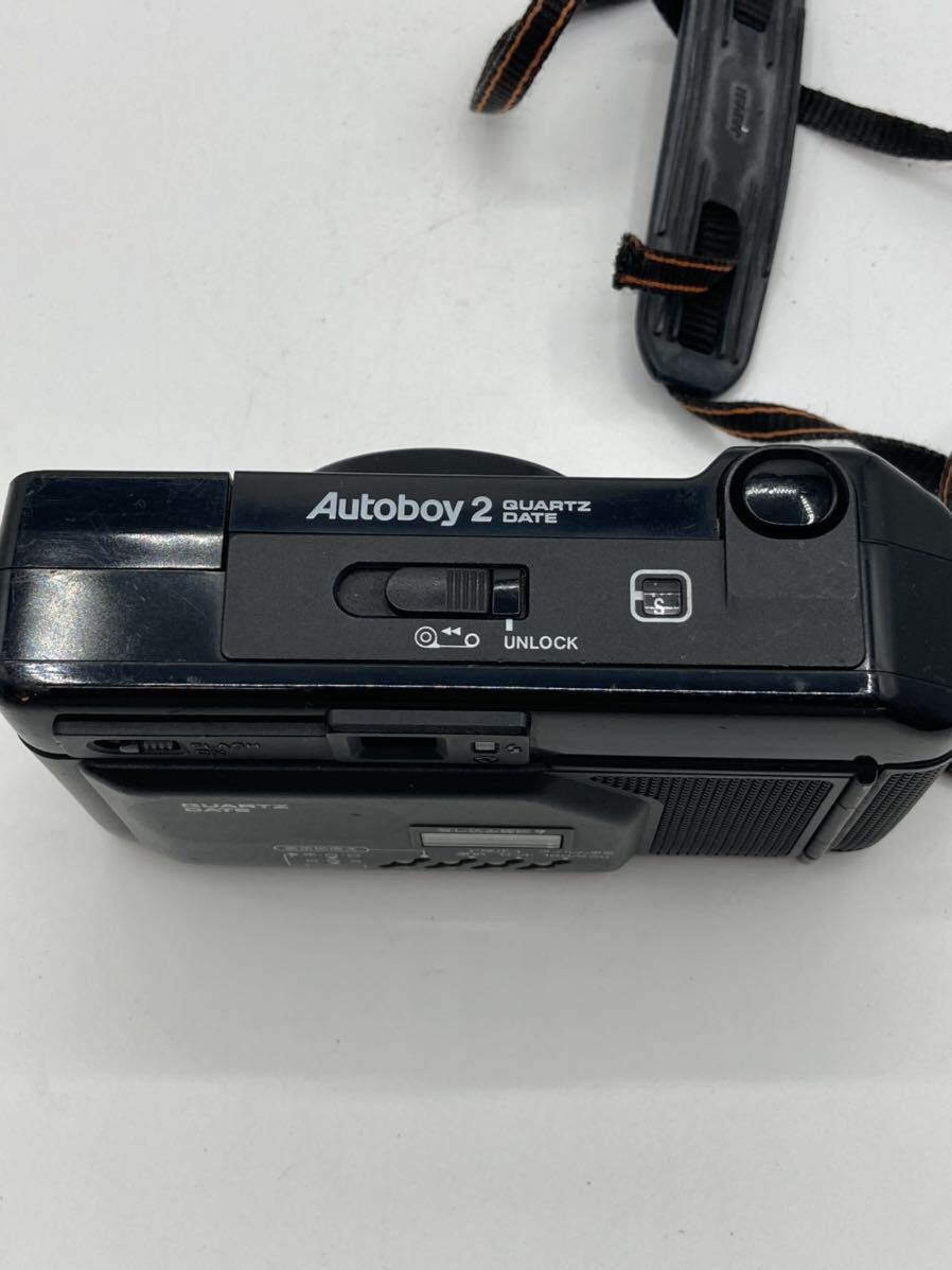 コンパクトフィルムカメラ Canon Autoboy2 QUARTZ DATE 中古品 カバー付きの画像5