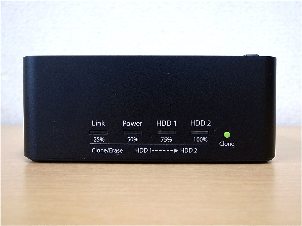玄人志向 PREMIUM　KURO-DACHI/CLONE+ERASE/U3　2台搭載 2.5型&3.5型 SATA HDD/SSDスタンド(USB3.0接続)_画像2