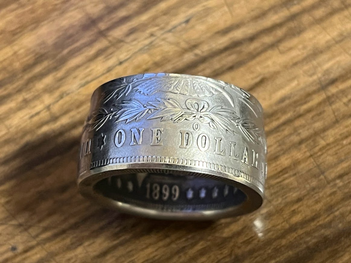  Morgan coin replica ring 1899 year silver coin 1 dollar silver coin Morgan morgan silver Country ue standby car Indian jewelry 