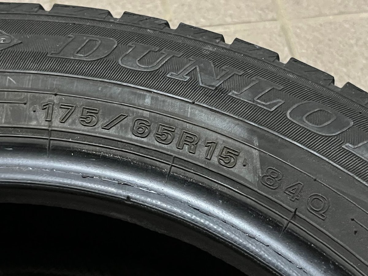 スタッドレス ダンロップ ウィンターマックス 175/65/15インチ タイヤ 4本 中古　（飯）winter maxx dunlop_画像8