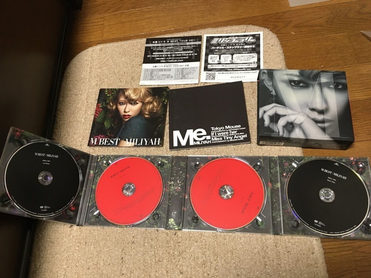 CD MILIYAH M BEST 2CD＋2DVD 加藤ミリヤ 洗浄済み 中古_画像1
