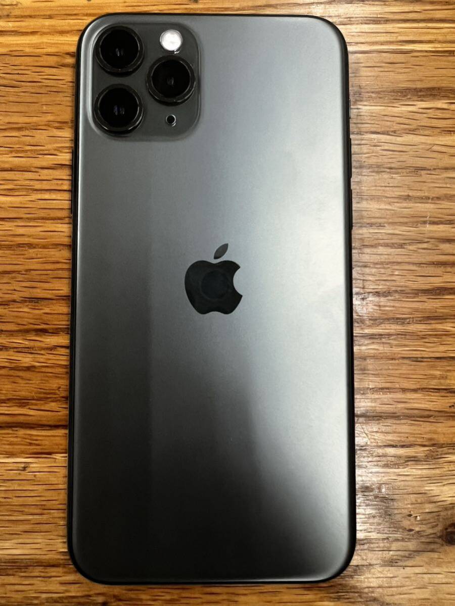 SIMフリー iPhone 11 pro 256GB ネットワーク制限◯ アクティベーションロック解除 ミッドナイトグリーン Apple バッテリー91% MWCC2J/Aの画像1