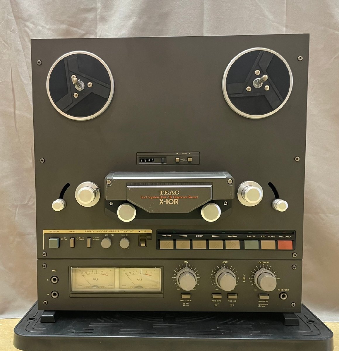 0807　現状品　オーディオ機器　オープンリールデッキ　TEAC X-10R　ティアック_画像2