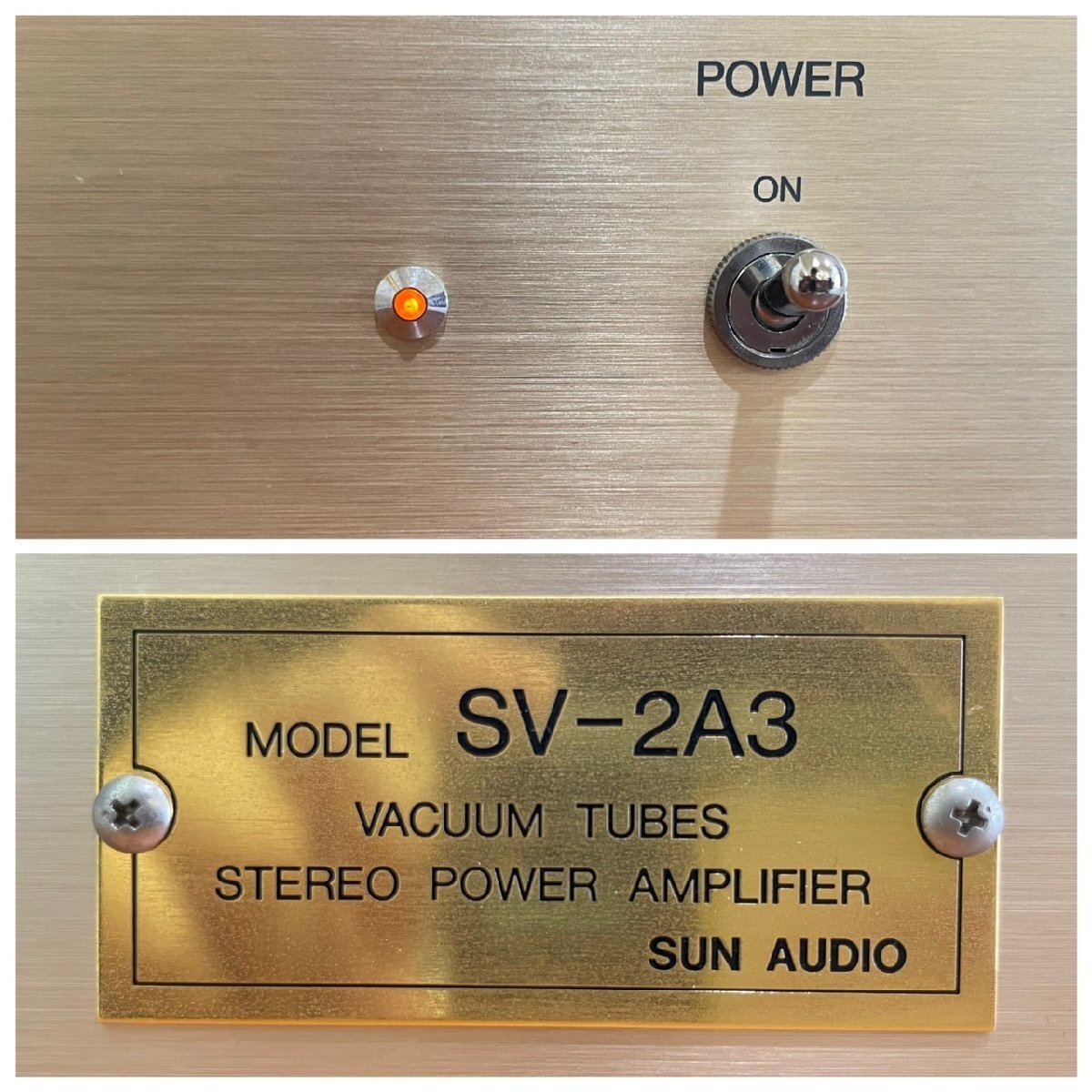 0729 present condition goods audio equipment tube amplifier SUNAUDIO SV-2A3 sun audio 