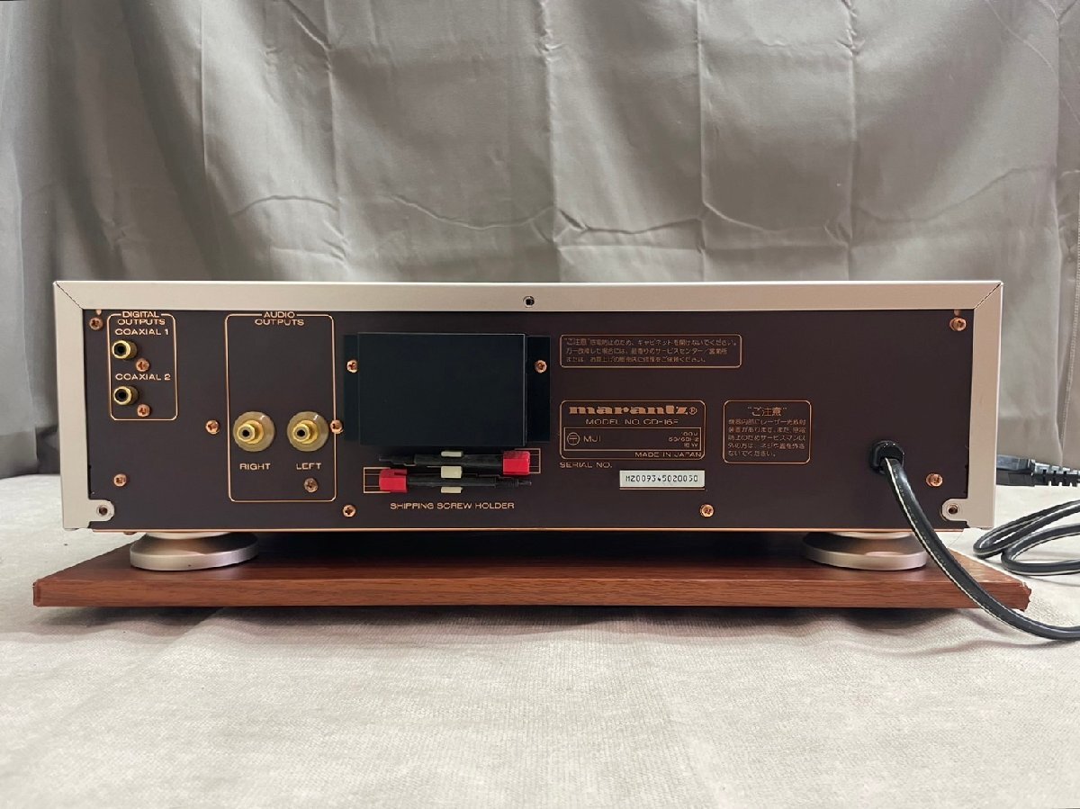 0801　ジャンク品　オーディオ機器　CDデッキ　marantz CD-16　マランツ　CDプレーヤー_画像5