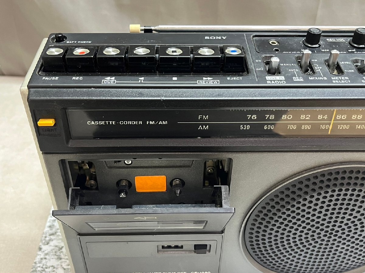 0832 中古品 オーディオ機器 ラジオカセットレコーダー SONY CF-1980 ソニー ラジカセの画像4