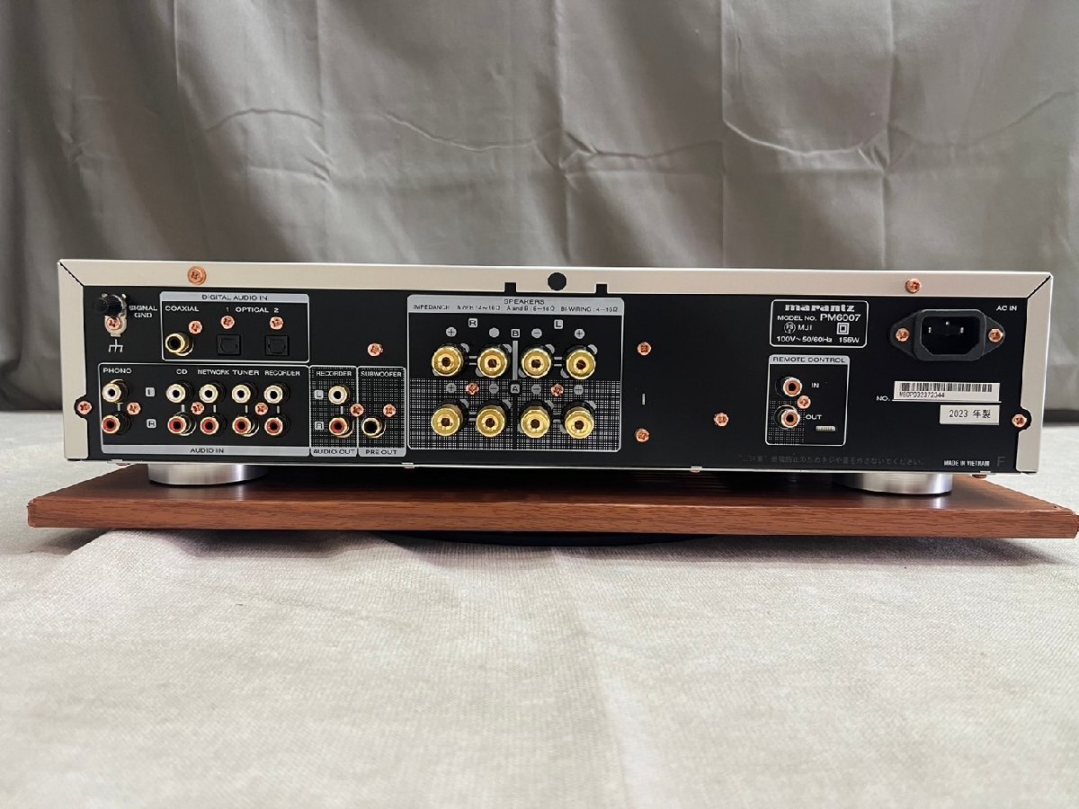 0796　中古品　オーディオ機器　プリメインアンプ　marantz PM6007　マランツ　2023年製_画像4