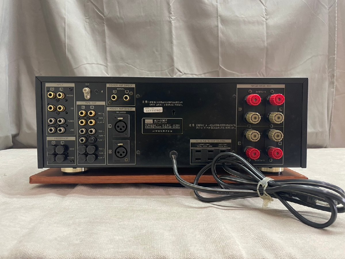 0799 junk audio equipment pre-main amplifier SANSUI AU-α907 Sansui 