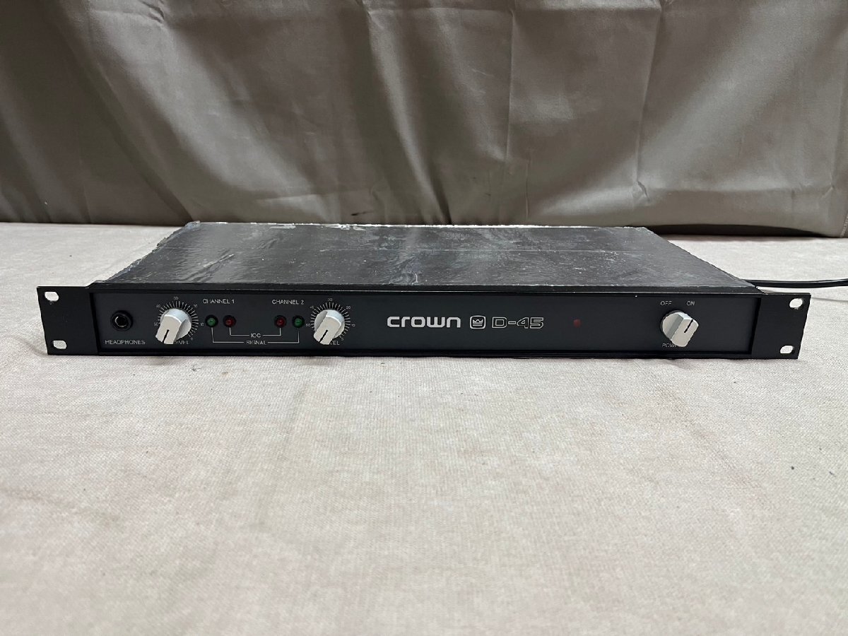 0851 junk audio equipment stereo power amplifier crown d 45 Crown AMCRONamk long ①