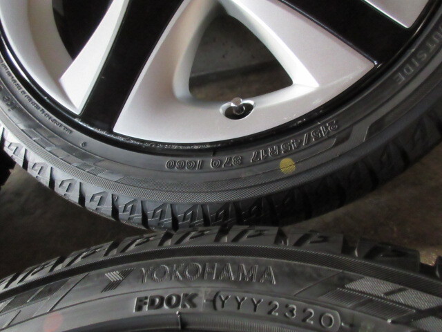 冬用set!! トヨタ 50系 プリウス Sツーリング 純正 (17x7+50 5H/100) バリ溝(YOKOHAMA iG60) 215/45R17 インチUP 純正戻し 格安売切り!! の画像4