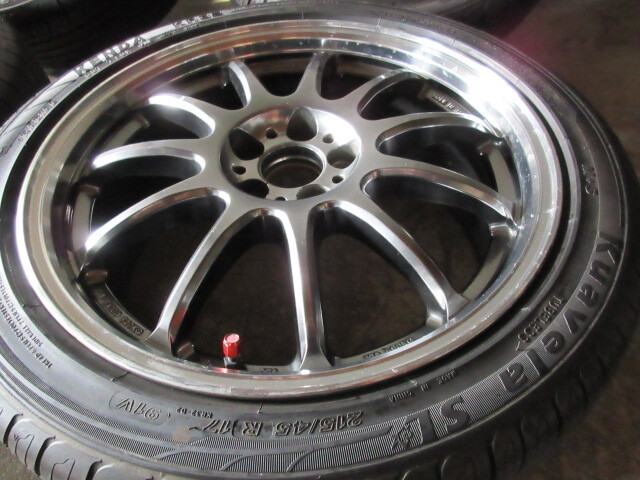 軽量&日本製set!! WORK EMOTION エモーション 11R (GTS/RC) (17x7+47 5H/100) 215/45R17 86 ハチロク プリウス カローラ ツーリング BRZ 他の画像2