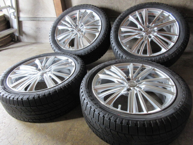 冬用set!! Weds LEONIS レオニス FY (18x7+47 5H/114,3) バリ溝(2021) 235/45R18 クラウン カムリ マークX エスティマ C-HR ヴェゼル 他も の画像1