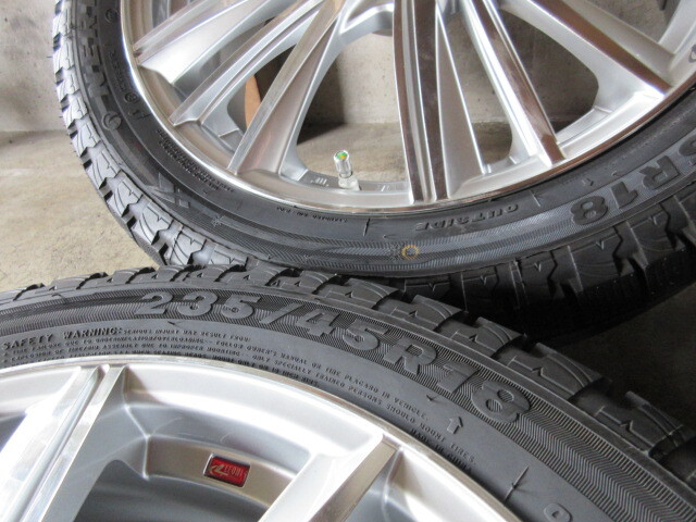 冬用set!! Weds LEONIS レオニス FY (18x7+47 5H/114,3) バリ溝(2021) 235/45R18 クラウン カムリ マークX エスティマ C-HR ヴェゼル 他も の画像4