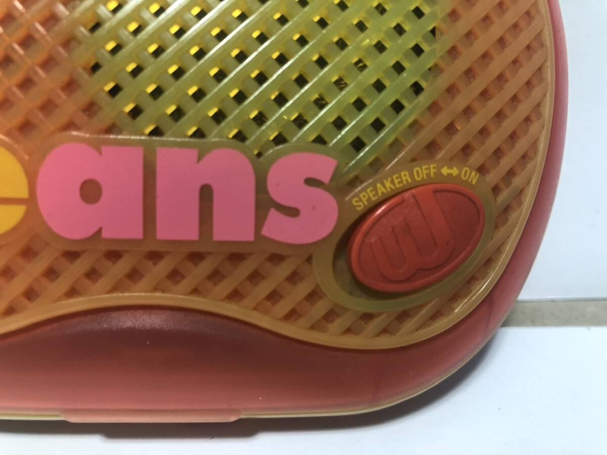 レア 当時物 スピーカー付き ウォークマンビーンズ  可動品 ベルト交換済み Walkman Beans SONY ソニー カセットの画像4