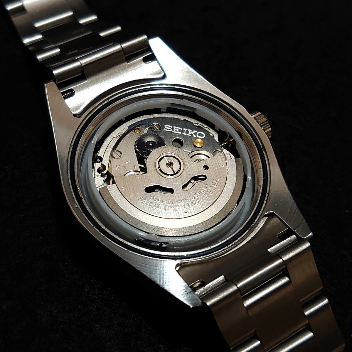 美品 PAGANI DESIGN パガーニ デザイン メンズ ウォッチ ターコイズ ブルー文字盤 腕時計 セイコー 7S26 自動巻き ムーブメント PD-1690 の画像10