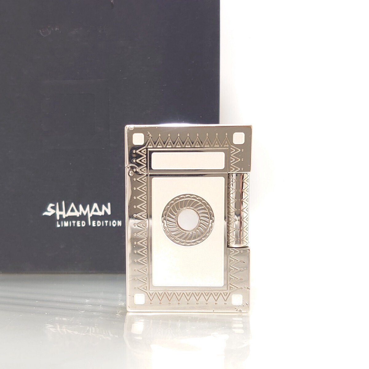 美品 デュポン S.T.Dupont SHAMAN シャーマン ギャツビー ローラー ガス ライター 世界限定 2929個 リミテッドエディション 保証書 取説 箱の画像3
