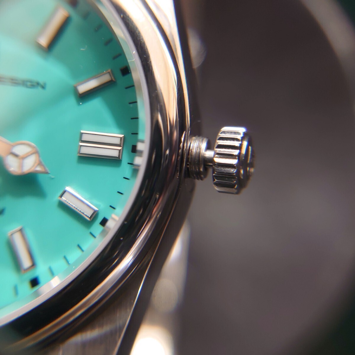 美品 PAGANI DESIGN パガーニ デザイン メンズ ウォッチ ターコイズ ブルー文字盤 腕時計 セイコー 7S26 自動巻き ムーブメント PD-1690 の画像3