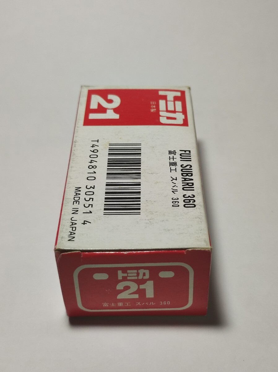 トミカ 赤箱21 富士重箱 スバル360 日本製(開箱、未使用)_画像3