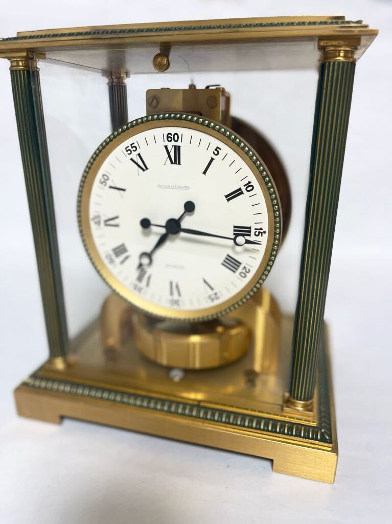 ①JAEGER -LECOULTRE ジャガールクルト ATMOS アトモス 永久時計 空気時計 置時計 ゴールドカラー スイス製 アンティーク の画像2