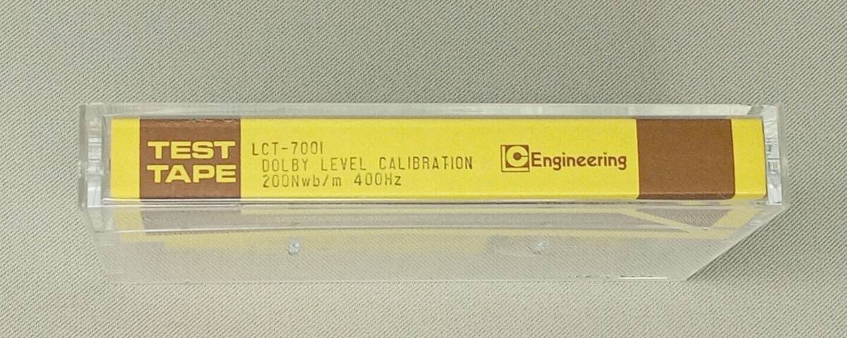 カセットテストテープ エルシイエンジニアリング TEST TAPE LCT-7001 DOLBY LEVEL CALIBRATION 200Nwb/m 400Hz Ser.No. 11751357　_画像2