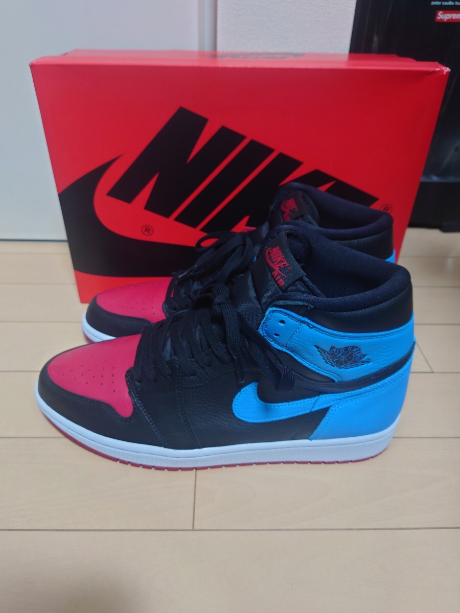 新品未使用 goat購入 ナイキ ウィメンズ エア ジョーダン1 ハイ OG UNC TO CHICAGO NIKE WMNS AIR JORDAN 1 HIGH CD0461-046 27.5㎝:US9.5_画像3