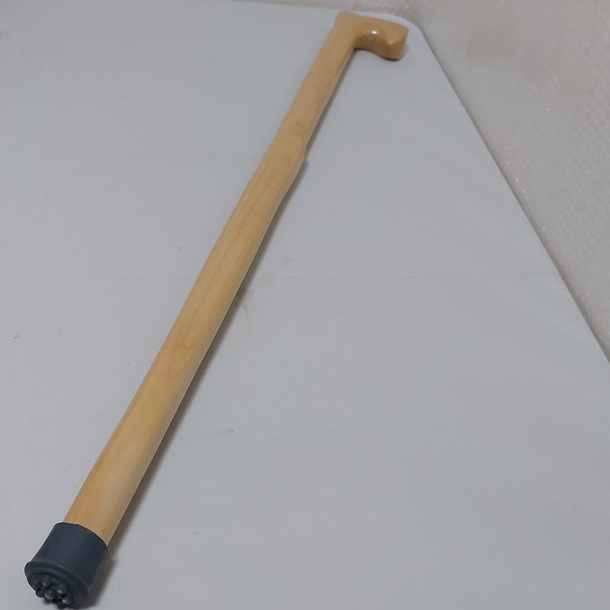 ハードメイプル　楓製　ステッキ　杖　木製　太杖　無垢材　彫刻　3