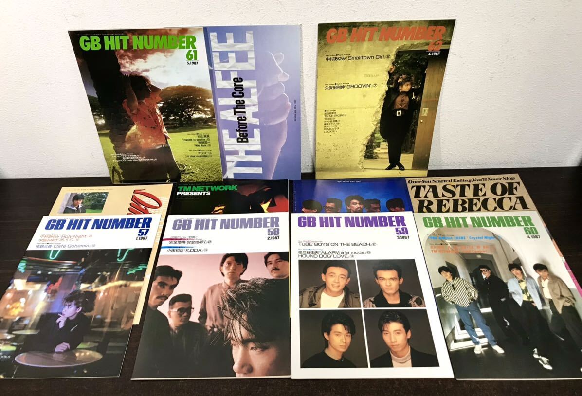 br03◎貴重★美品 音楽雑誌 GB(GUITAR BOOK) 1987年 1-12月号 12冊セット ソングブック/ミニブック付 ギターブック/浜田省吾/BOOWY他の画像7