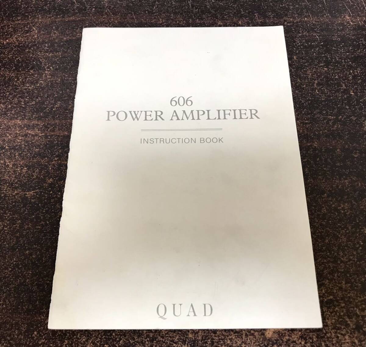 yj◎動作品 QUAD クォード 606 パワーアンプ 取扱説明書付 オーディオ/音響機器