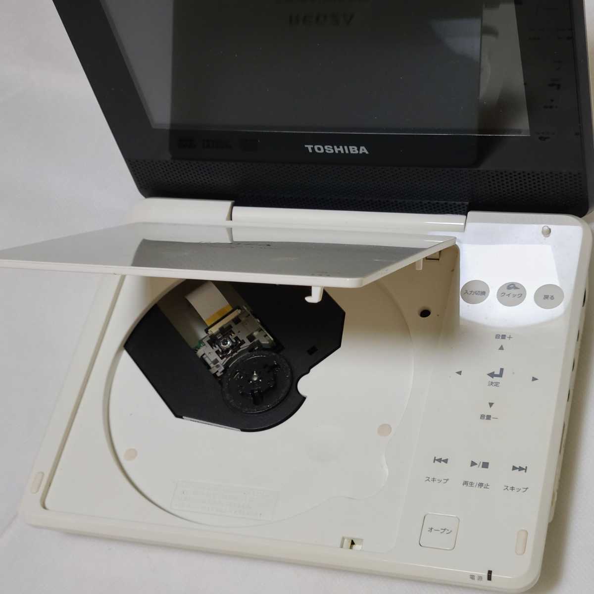 【中古】TOSHIBA SD-P77SW 取説 リモコン ACコード付 REGZA7インチ ポータブル DVD プレーヤー  動作確認済みの画像8