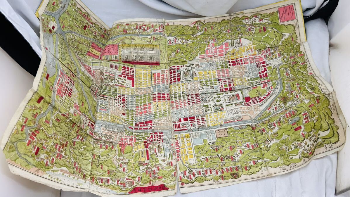 京都 明治14年古地図 京都府区組分細図 の画像3