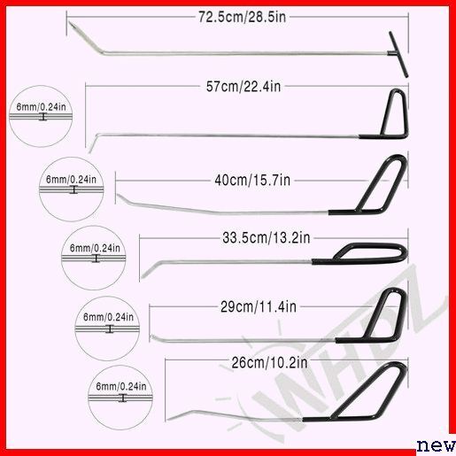 WHDZ 14点セット 車ドアウェッジ デント バキュームリフター 車の凹み直し デントリペアツールセット 車 154の画像2