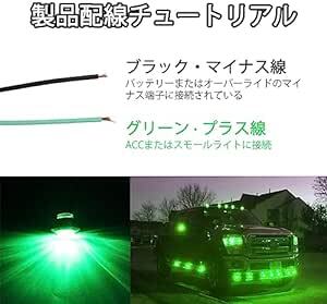 トラック サイドマーカー 埋め込み LED 12V-24V 丸型 サイドマーカーランプ トラック用 マーカーランプ ゴムケース グの画像3