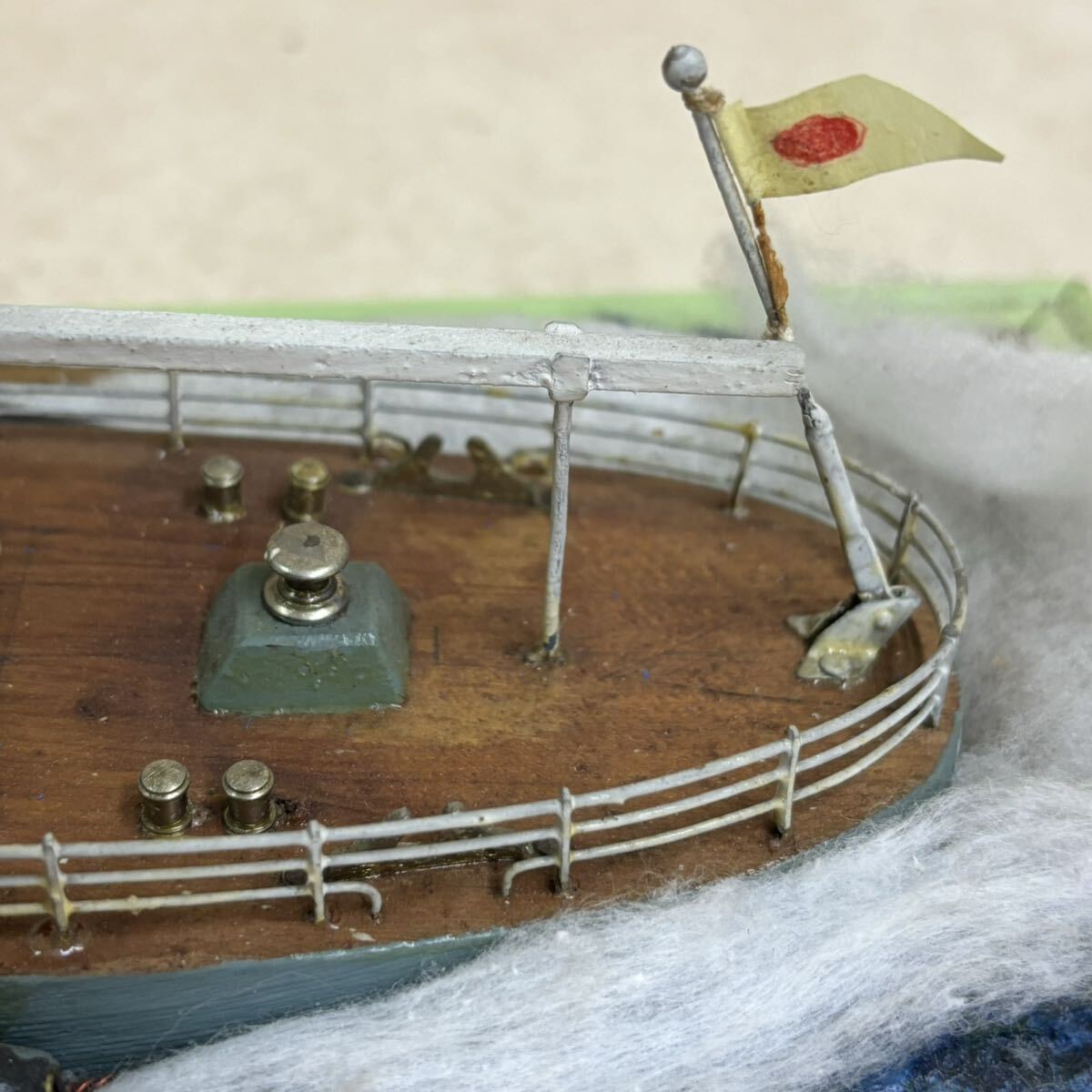 k0427609 第十京丸 精密級木製完成品 木製 ジオラマ モデル 模型 捕鯨船 漁船 船 中古品の画像10