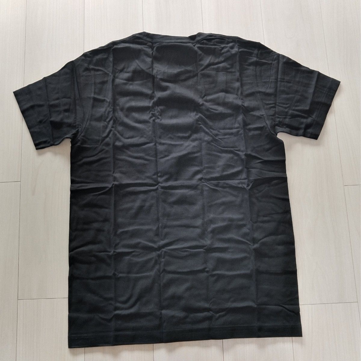 未使用 MUJI 無印良品 綿天竺 銅イオン クルーネック Tシャツ 黒 L 