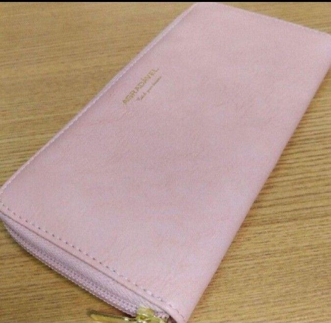 未使用 LONGWALLET PU LEATHER ファスナー 長財布 