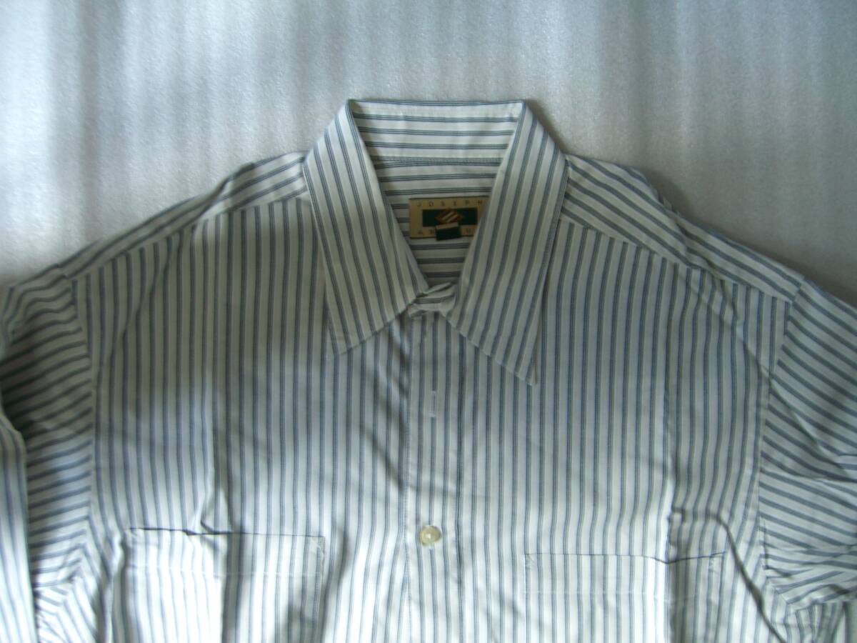 ◆JOSEPH ABBOUD　長袖シャツ　Mサイズ　　ストライブシャツ　　USED商品_画像2
