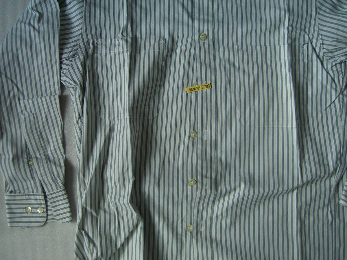 ◆JOSEPH ABBOUD　長袖シャツ　Mサイズ　　ストライブシャツ　　USED商品_画像5