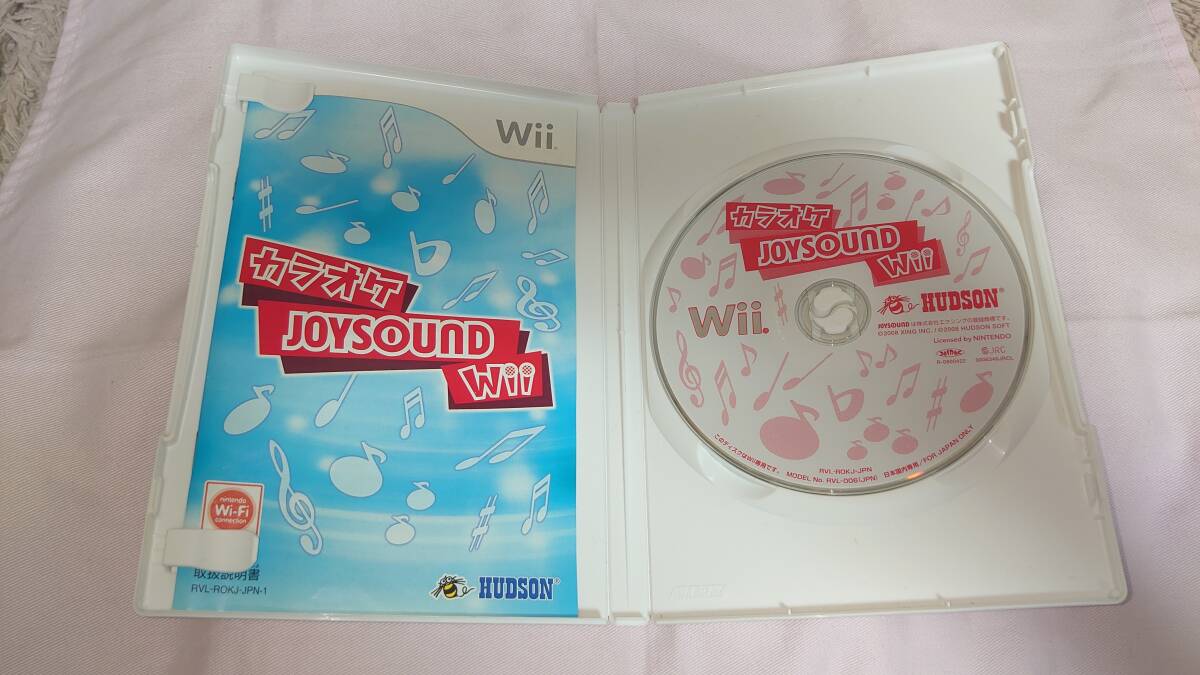 Wii ウィー　カラオケ　JOYSOUND ジョイサウンド　話題の70曲収録　★初期動作確認　☆説明書美品　◇送料￥230・土日も迅速発送！ ◎売切