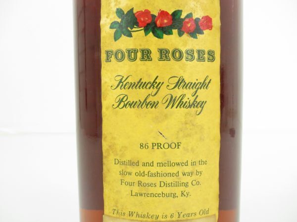 【未開栓】フォアローゼス FOUR ROSES ケンタッキー バーボン ウイスキー 特級 750ml 43%の画像6