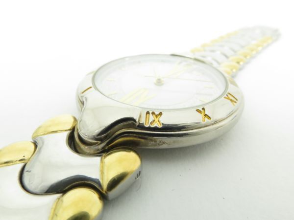  Cima 　CYMA　 мужские наручные часы  　433　 кварцевый 　 белый циферблат 　   ...　 золотой ×  серебристый  цвет 　I28