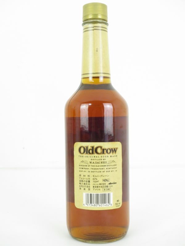 【未開栓】オールドクロウ OLD CROW ケンタッキー バーボン ウイスキー 特級 750ml 40%の画像2