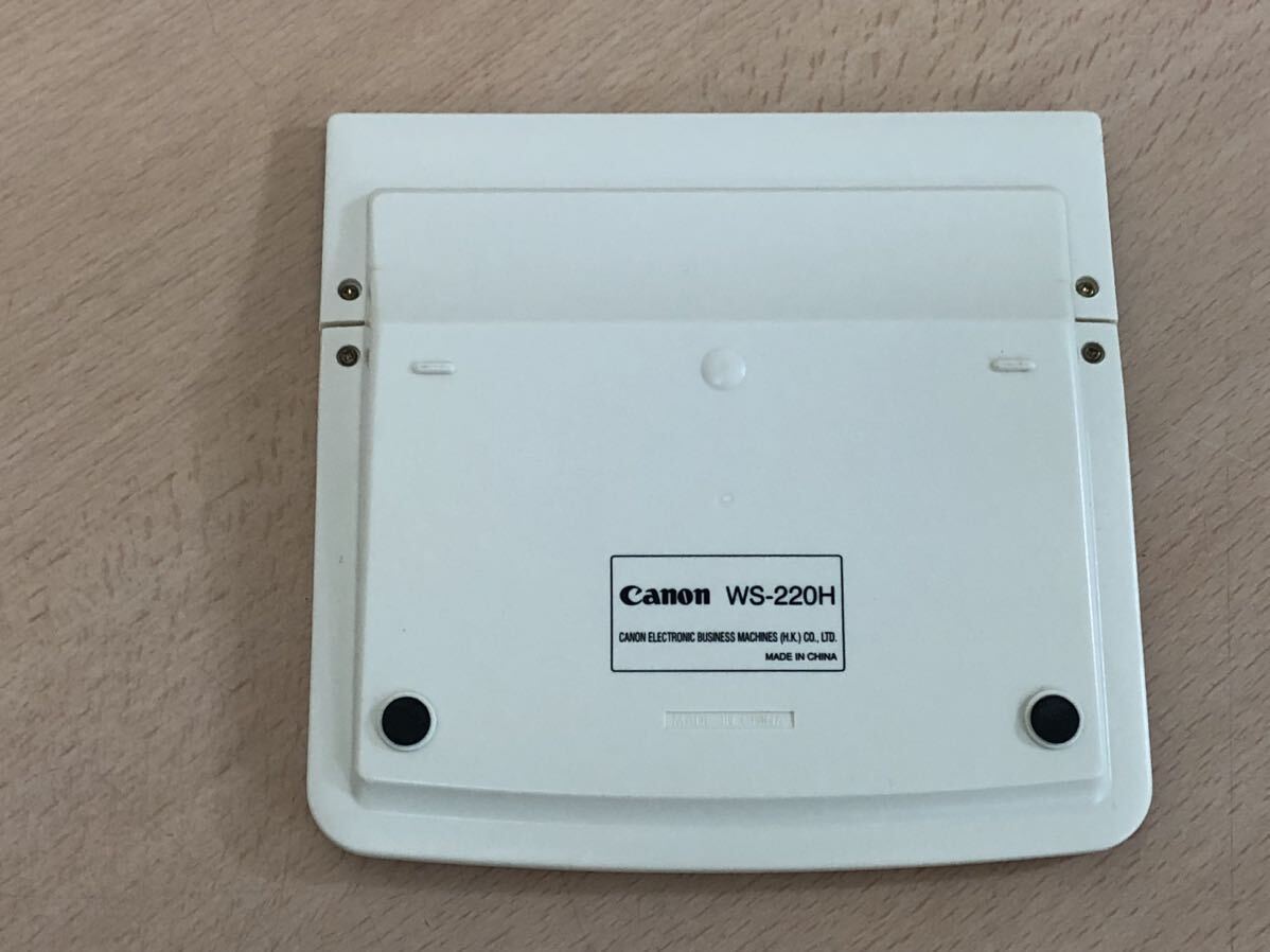 【保管品S5491】Canon キャノン　ソーラー　電卓　WS-220H 12桁
