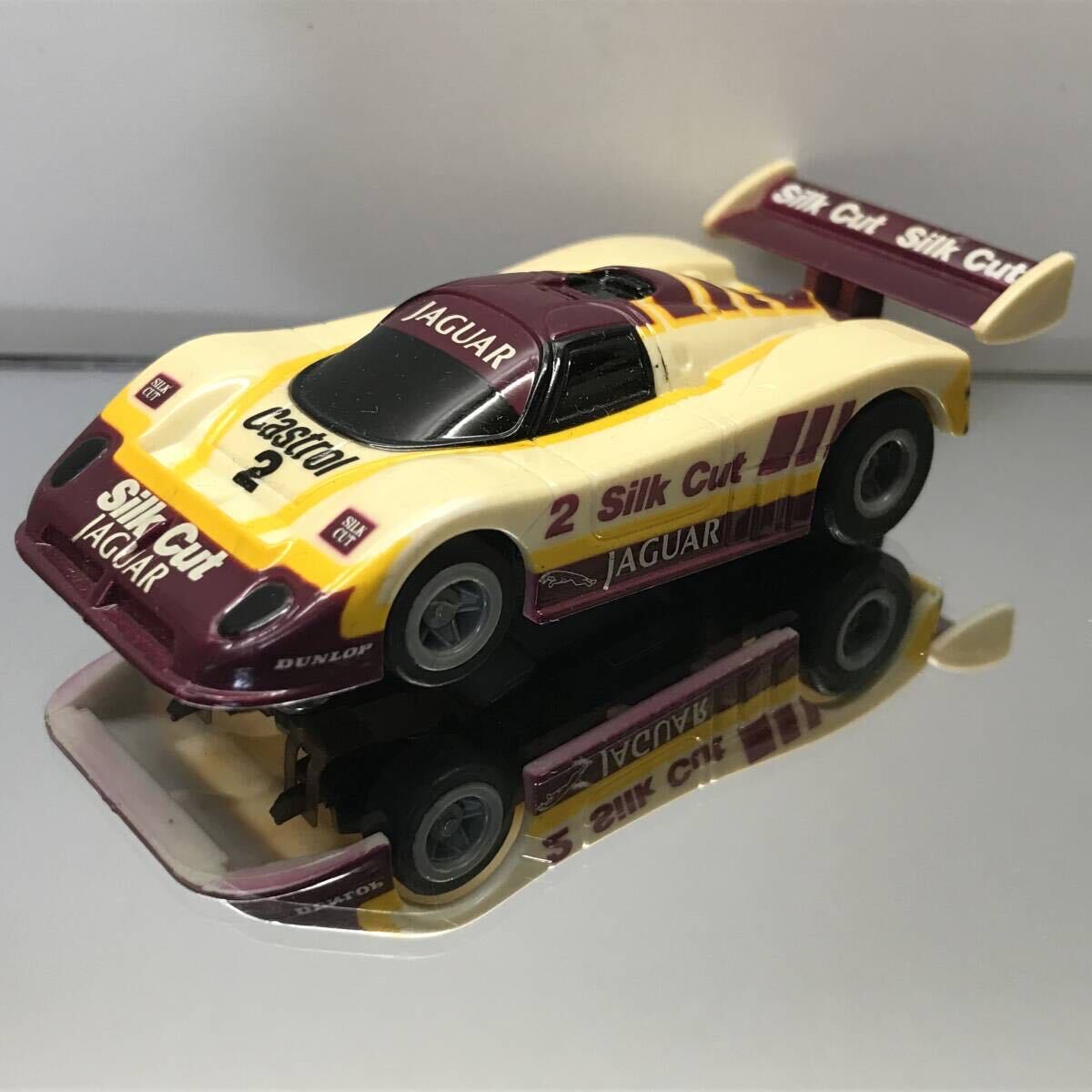 AFX超激レア中古HOスロットカーTOMYトミーTYCOマグナカーSilkシルクカットCutジャガーJaguarグループCカーXJR-9IMSA-GTP TWR XJ-S Group C